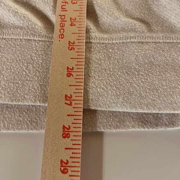 Faherty khaki white baseball-style colorblock sweatshirt outside fleece sz XL - Picture 8 of 9